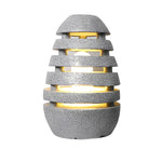 Sculptural Egg-Shaped Resin LED Lawn Light for Modern Outdoor Spaces