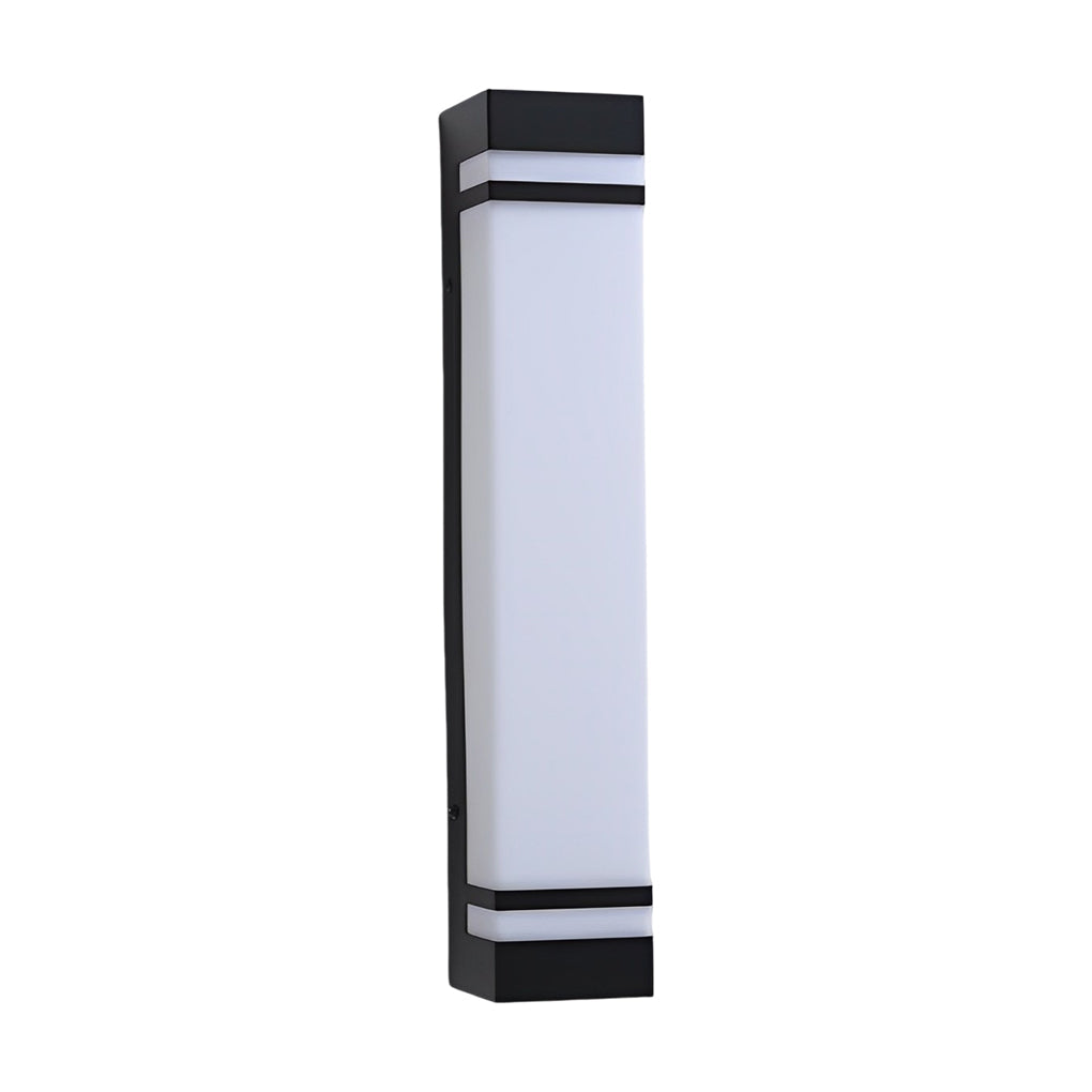 Modern IP65 Waterproof LED Outdoor Wall Sconce in Matte Black