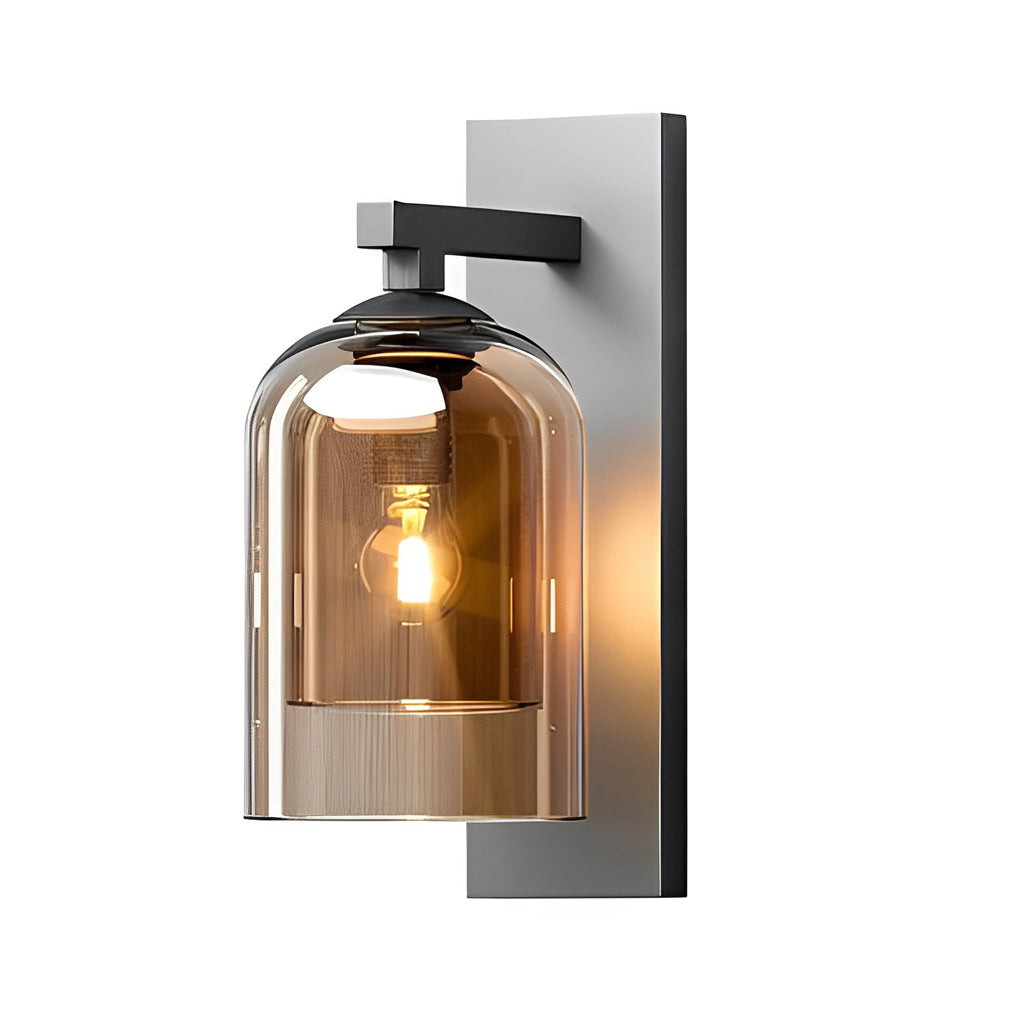 Nordic Minimalist Double-Layer Glass Wall Sconce for Modern Interiors
