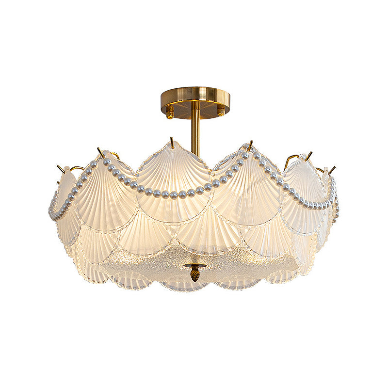 Round Seashells French Style Chandelier Li002590