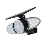 Solar Motion Security Light 3 Head Outdoor Led Wall Fixture With Motion Sensor