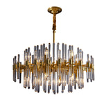 Creative Personalized Glass Tubes Copper Post Modern Chandelier Light