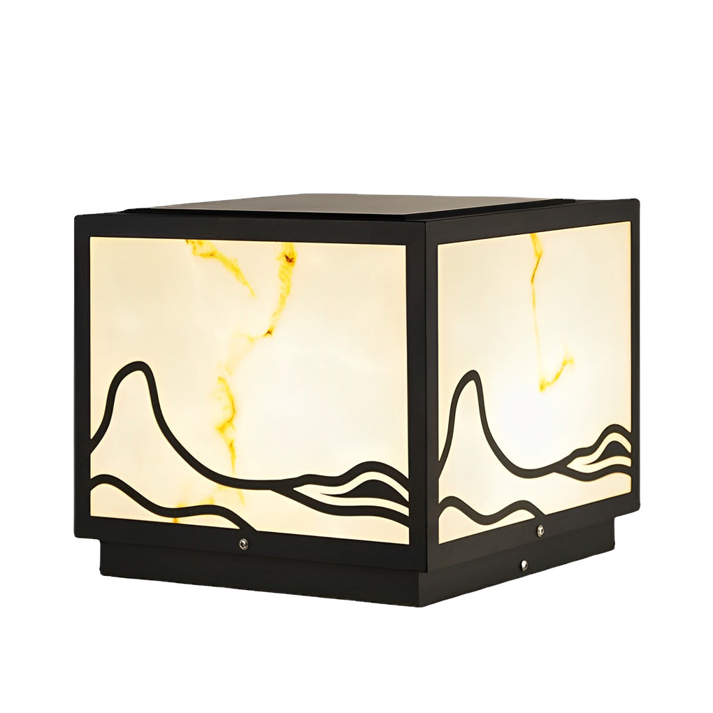 Mountain Scenery Solar Solar Post Caps Lights Li002268