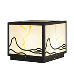 Mountain Scenery Solar Solar Post Caps Lights Li002268