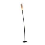Reed LED Outdoor Lawn Lights in Black Stainless Steel
