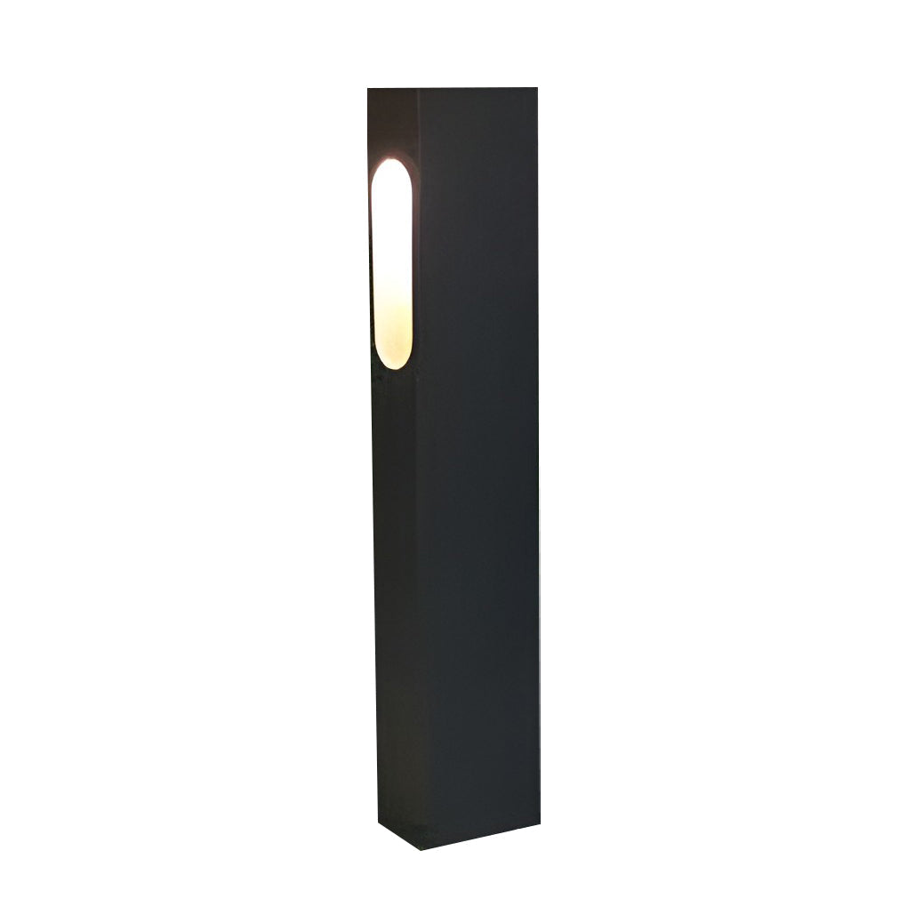 Modern Black Aluminum LED Pathway Light for Landscape and Garden Illumination