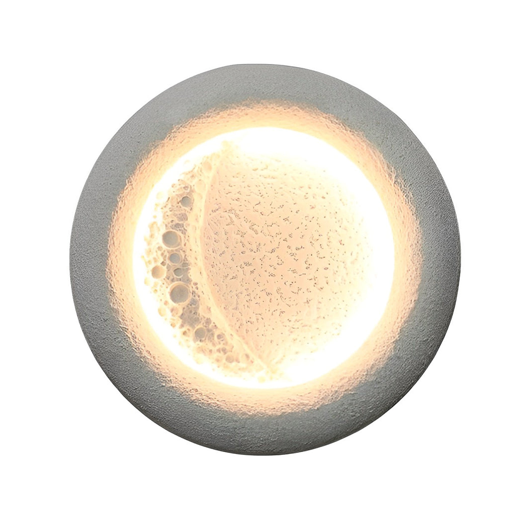 Lunar Halo Outdoor Wall Sconce — Waterproof LED Modern Light