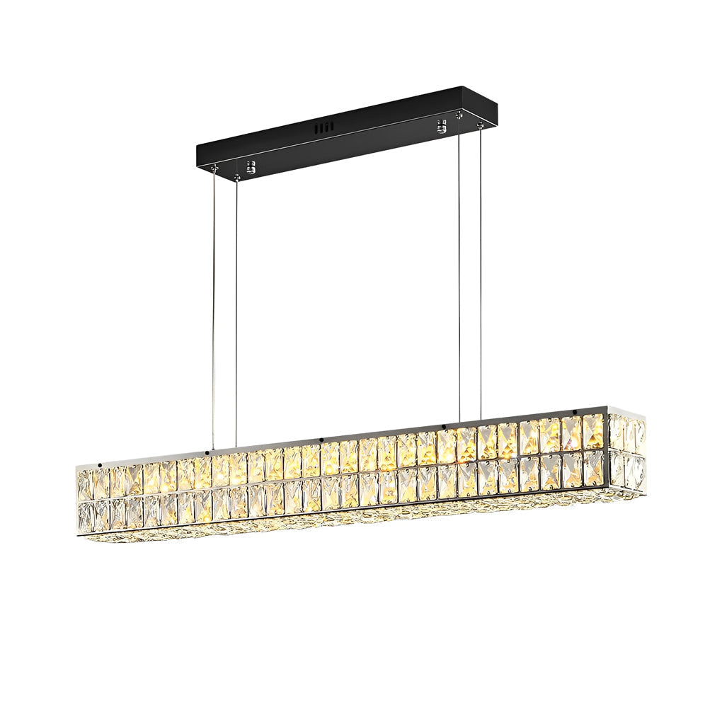 Long Rectangular Crystal Chandelier Ha097847