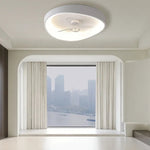 Modern Minimalism White Ceiling Fan With Light