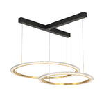 2 3 Rings Three Step Dimming Creative Modern Ceiling Lights Fixture Chandelier