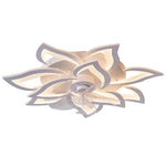 Flower Shaped Three Step Dimming Led Nordic Ceiling Fan Lights