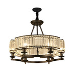 Round Metal Crystal Chandelier Ha098815