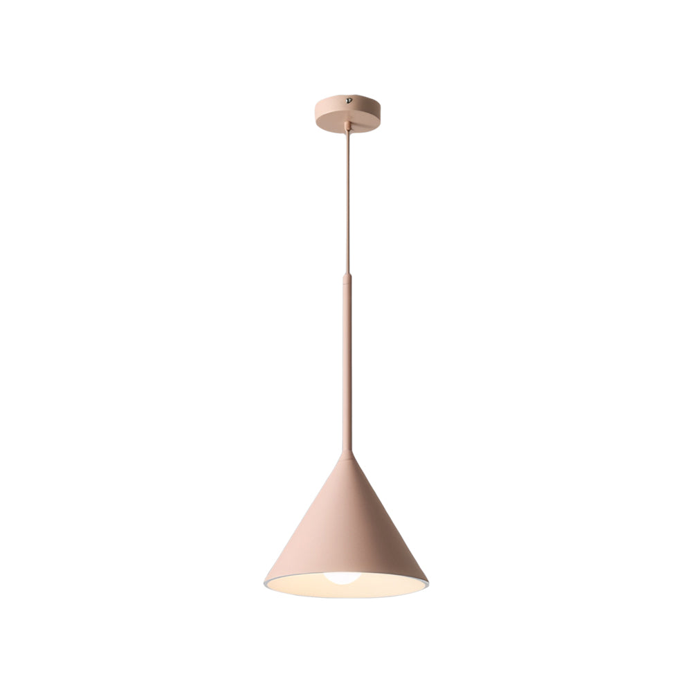 1 Light Resin Pink Figura Arc Pendant Lamp