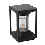 Square Minimalist Solar Fence Post Light Ha080736
