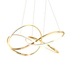 Creative Circular Curved Lines Led 3 Step Dimming Modern Chandelier