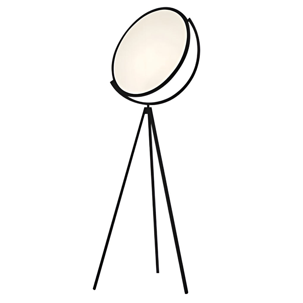 Black Metal And Rotating Led Tripod Floor Lamp