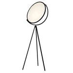 Black Metal And Rotating Led Tripod Floor Lamp