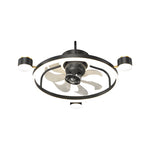 Stars Moon Projection Round Creative 3 Step Dimming Modern Ceiling Fans