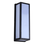 Modern Black Outdoor Wall Sconce with Motion Sensor and LED Illumination