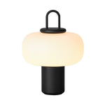 Modern Milk Glass Orb Table Lamp Portable Led Ambient Lighting