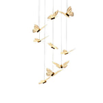 Small Butterflies Long Chandelier Ha093702