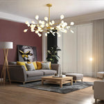 Creativity Firefly Led Chandelier Black Gold For Living Room Bedroom Hall Home Decor Indoor Lighting Minimalist Ceiling Pendant