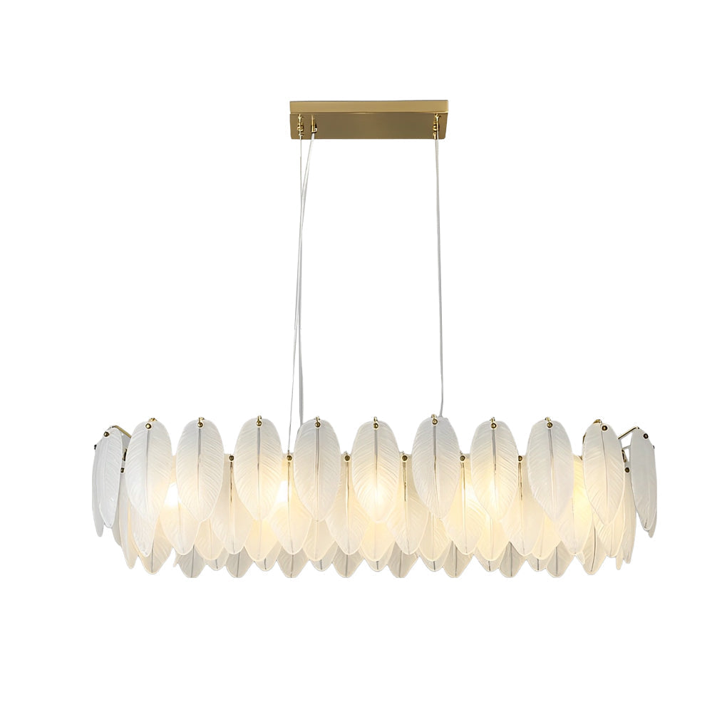 Glass Feathers Dining Room Light Ha098702