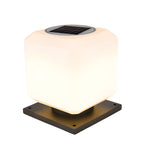 Waterproof Cube Outdoor Led Pier Mount Post Lamp For Garden