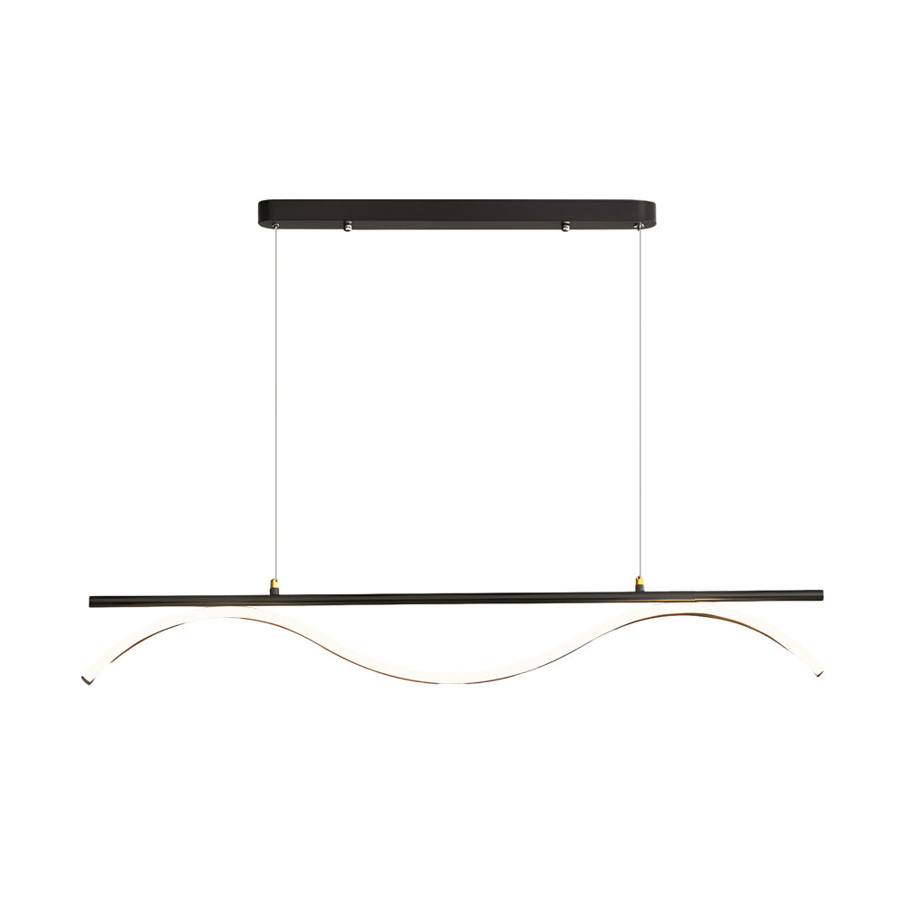 Linear Wave Design Led 1 Light Island Light 47 L