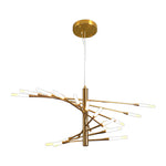 Aurelia Spiral LED Chandelier in Gold or Black