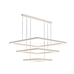 Square Led White Modern Pendant Light Ha083865
