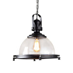 Semicircular Industrial Style Pendant Light Ha080497