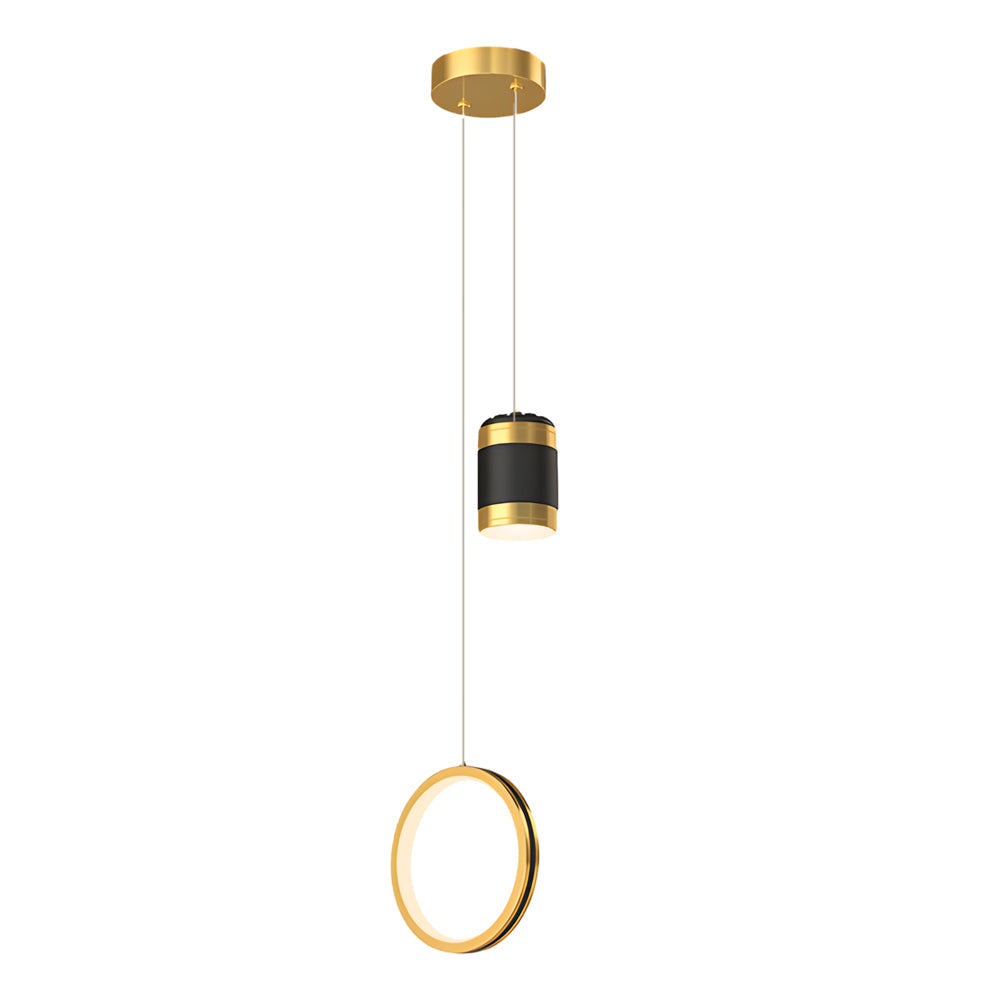 Creative Starry Projection Ring 3 Step Dimming Modern Led Pendant Lights