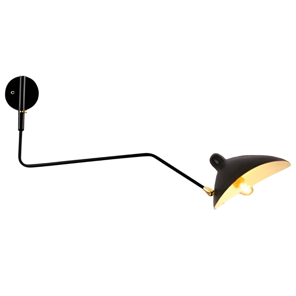 Adjustable Iron Swing Arm Wall Lamp