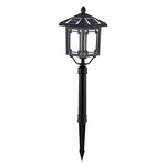Solar LED Post Light with 3-Step Dimming, Die-Cast Aluminum Outdoor Lamp