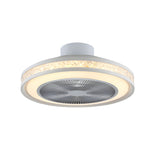 Nordic Minimalist Household Stepless Dimming Integrated Ceiling Fan Lamp