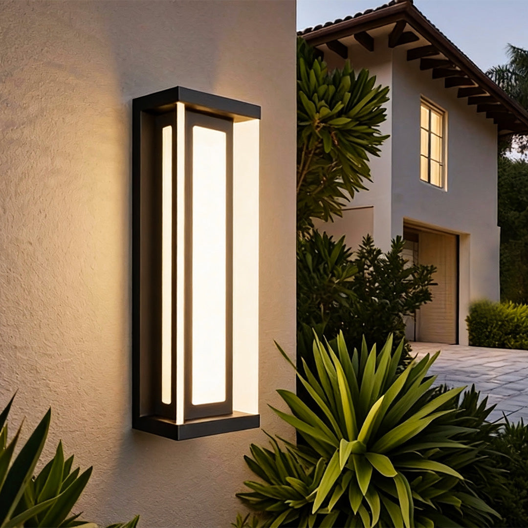 Linear Outdoor Wall Light in Stainless Steel, Modern Minimalist Waterproof Sconce