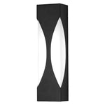 Modern Outdoor Wall Sconce in Black Stainless Steel with LED Illumination