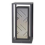 Retro Square Waterproof Led Gray Modern Outdoor Path Lights Post Lights