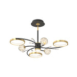 Stars Rings Flowers Branches Crystal 3 Step Dimming Modern Ceiling Lights