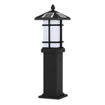 Solar-Powered LED Bollard Lights with Asian-Inspired Design for Modern Outdoor Spaces