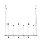 6 12 Light Acrylic Tube Geometric Long Designer Led Island Pendant Light