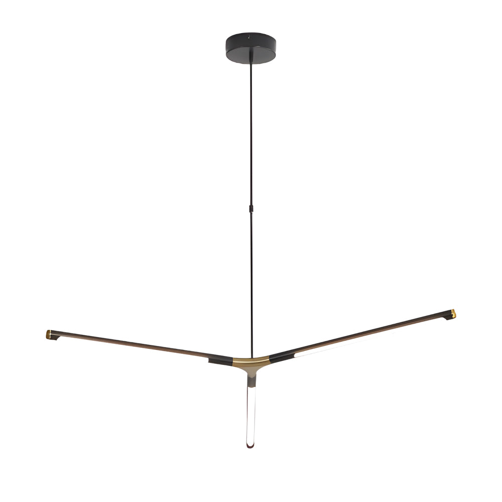 3 8 Light Led Dimmable Linear Sputnik Chandelier For Living Room