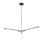 3 8 Light Led Dimmable Linear Sputnik Chandelier For Living Room