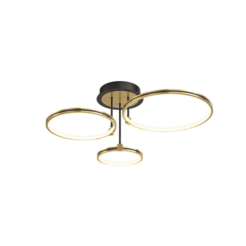 Rings Modern Ceiling Lights With Leather Ha098316