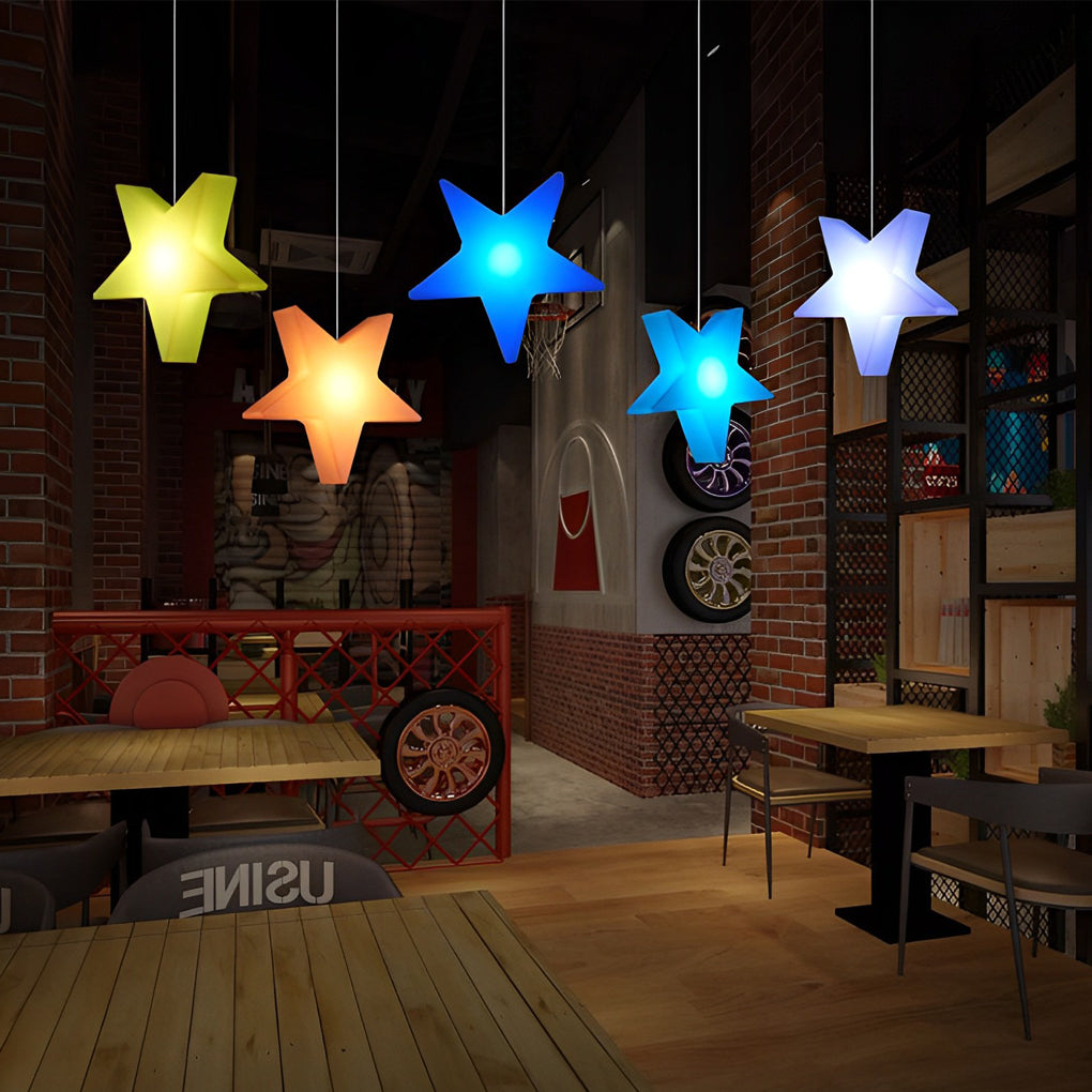 LED Star Ornament Lights – Modern Rechargeable Holiday Decor
