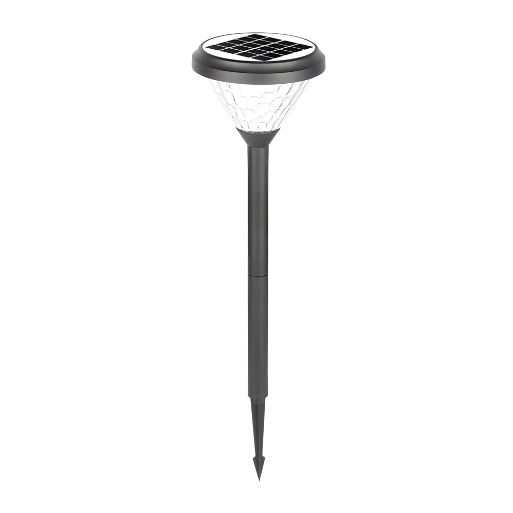 Black 27 6 Inch H Solar Led Path Lights With Stake