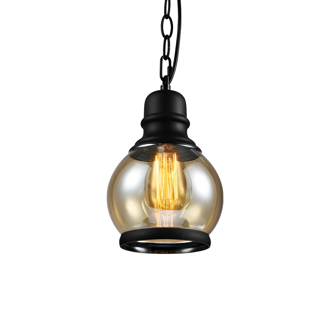 Retro Bottle Industrial Pendant Light Ha098704