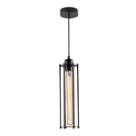 Retro Led Black Pendant Light Ha077320