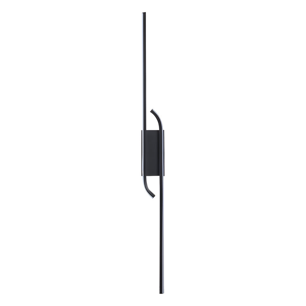 Minimalist Long Strip Aluminum Led Black Nordic Wall Lights Indoor